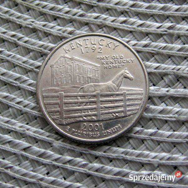 USA 25 Cent 2001r P Stany USA Kentucky Kalisz