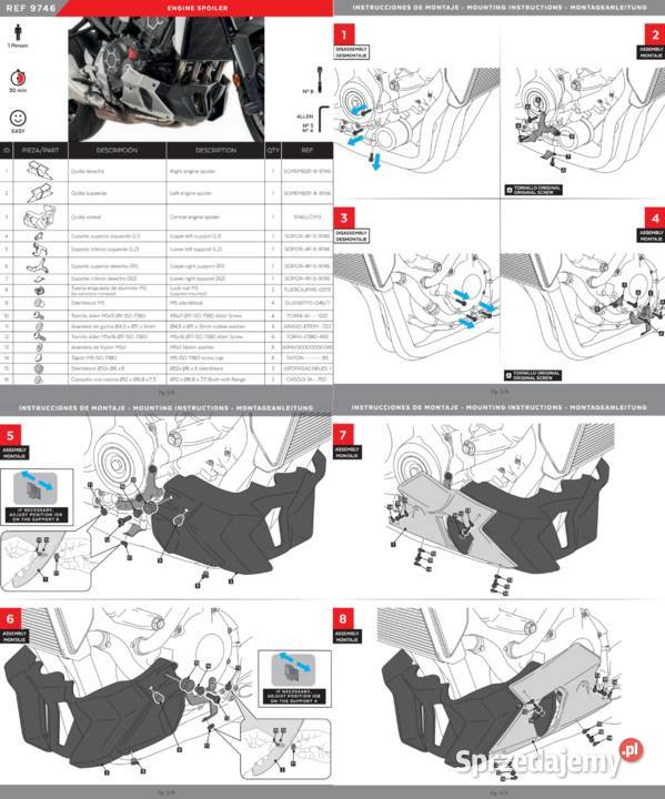Honda CB1000R pług spoiler silnika osłona Części i akcesoria motocyklowe mazowieckie