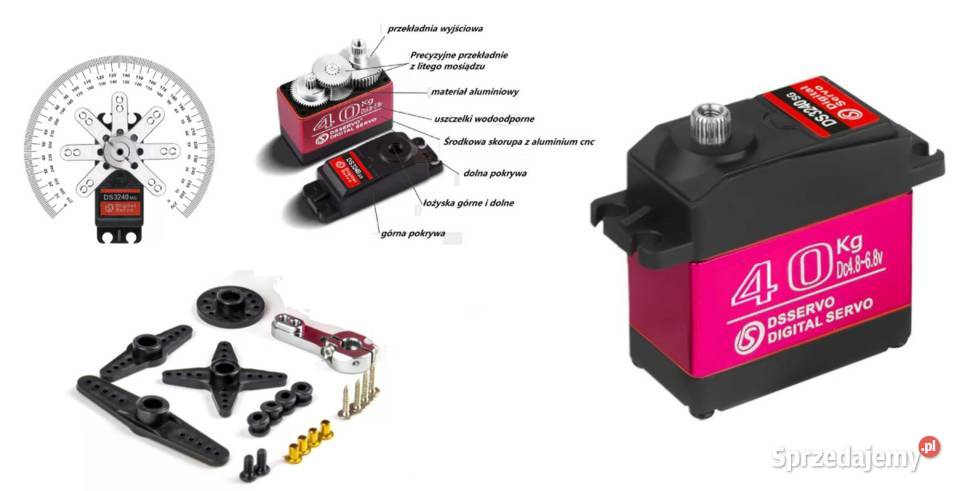 Serwo Cyfrowe 40 270 Stopni Serwomechanizm Części i akcesoria Części i akcesoria Ostrołęka