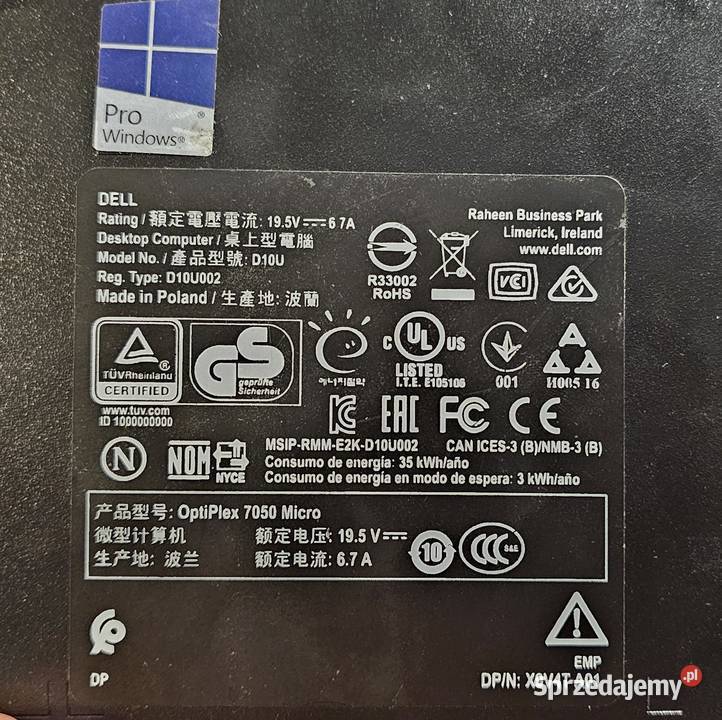 Mikro Dell Pamięć RAM 8 Dell mazowieckie sprzedam