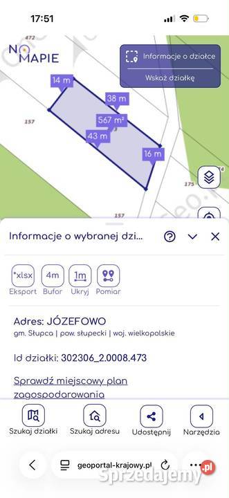 NA SPRZEDAŻ DZIAŁKA JÓZEFOWO POW SŁUPECKI Sprzedaż Józefowo