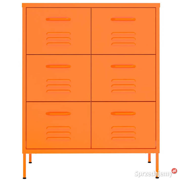 Szafka z szufladami pomarańczowa 80x35x1015 Warszawa