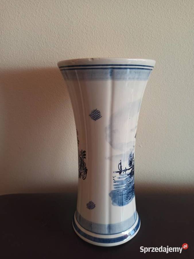 Blue Delft Handpainted 515 wazon porcelana Bielsko-Biała