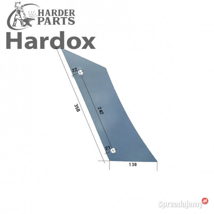 Pierś HARDOX 173340P części do pługa GREGOIRE Suwałki