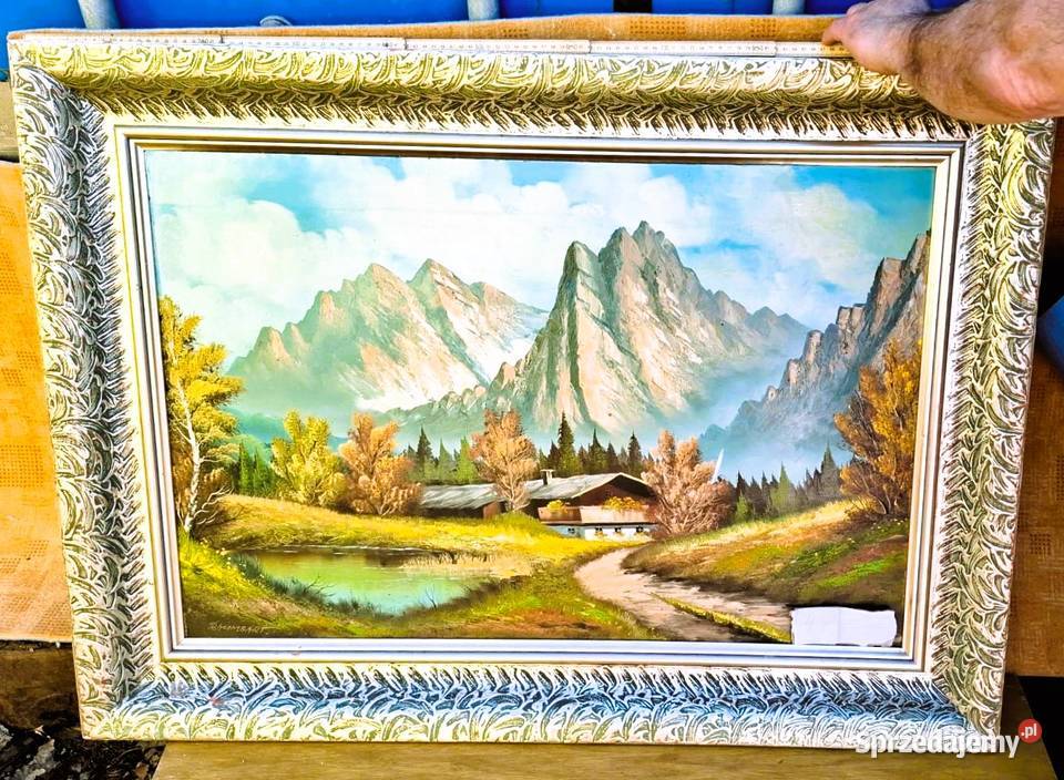 4 obrazy olejne sprzedaż awaryjna oryginalna