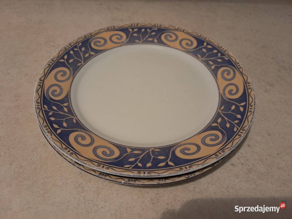 Talerzyki deserowe porcelana z Tułowic 2 Talerze i talerzyki małopolskie Kraków