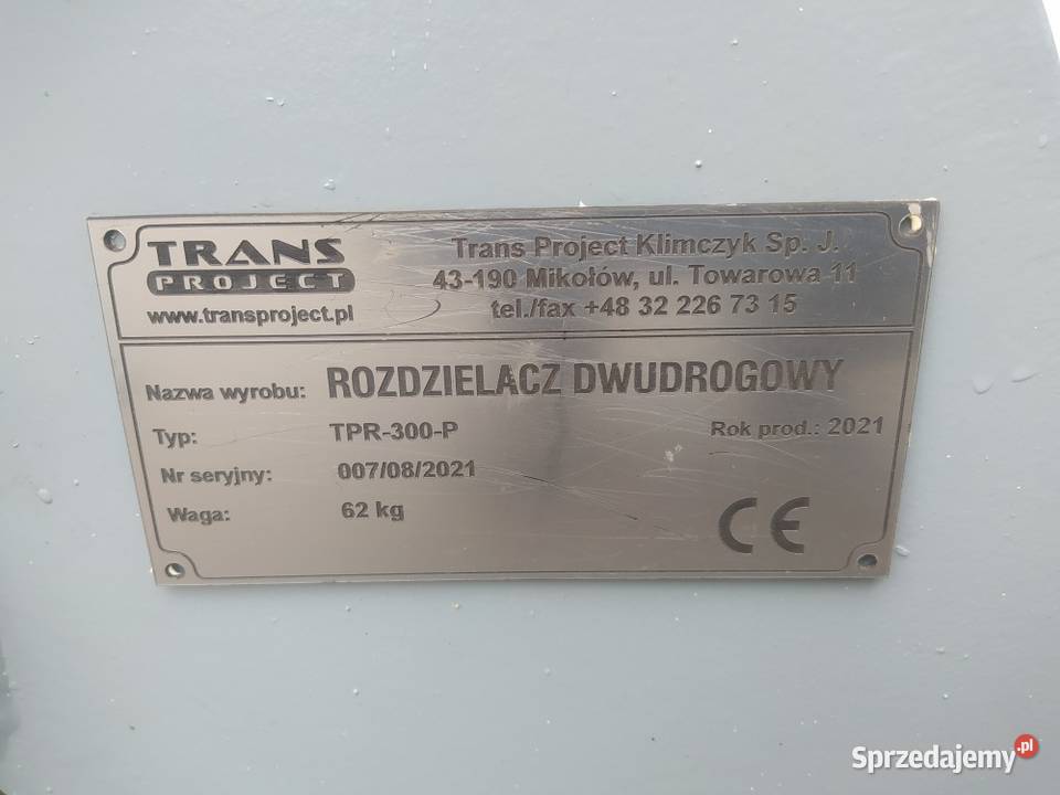 Rozdzielacz dwudrogowy TPR300P Stary Sącz