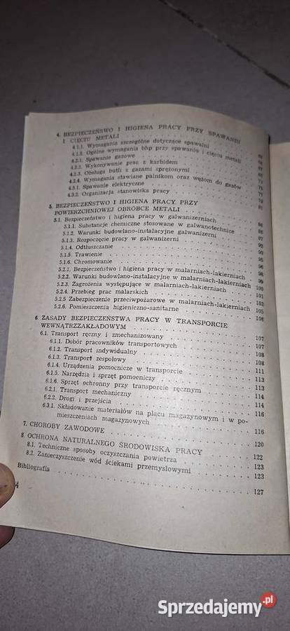 Bezpieczeństwo pracy mechaników unikat 1983 Łęczyca