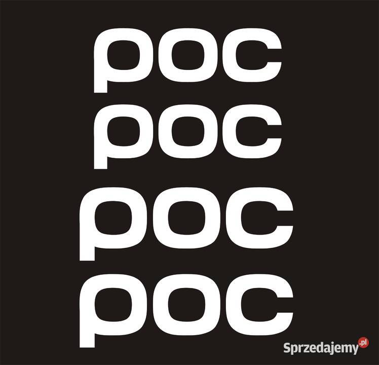 POC Białe Naklejki na Kask narciarski rowerowy Narty