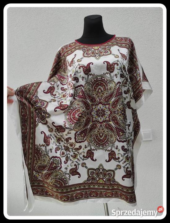 Sukienka wzorzysta tunika luźna oversize 42 XL i Płock