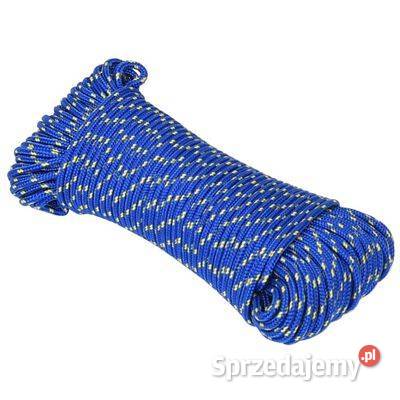 vidaXL Linka żeglarska niebieska 3 mm 100 m
