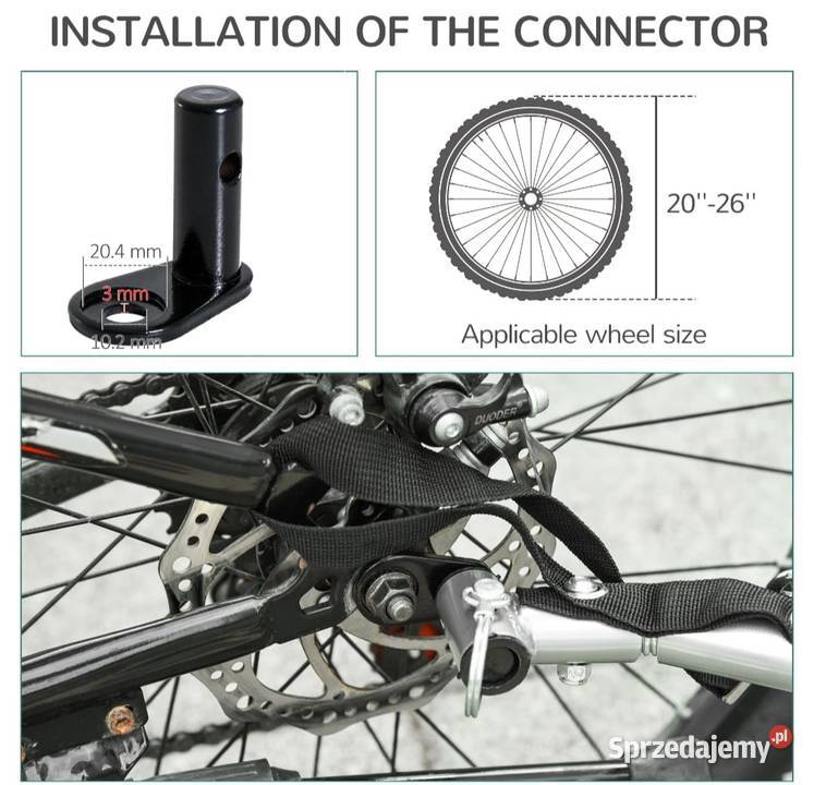 Przyczepka rowerowa zwierząt Bochnia