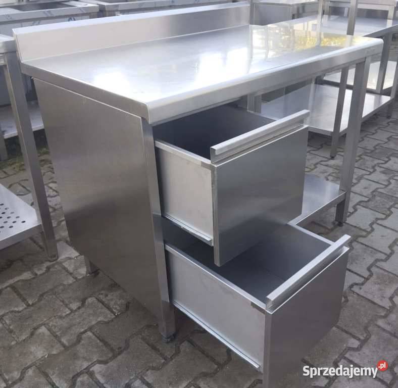 Stół z Półką i Szufladami Dora Metal 1107085 S wielkopolskie Nowe Skalmierzyce sprzedam