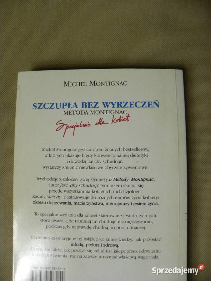 Książka Szczupła bez wyrzeczeń Michel Montignac Legnica sprzedam