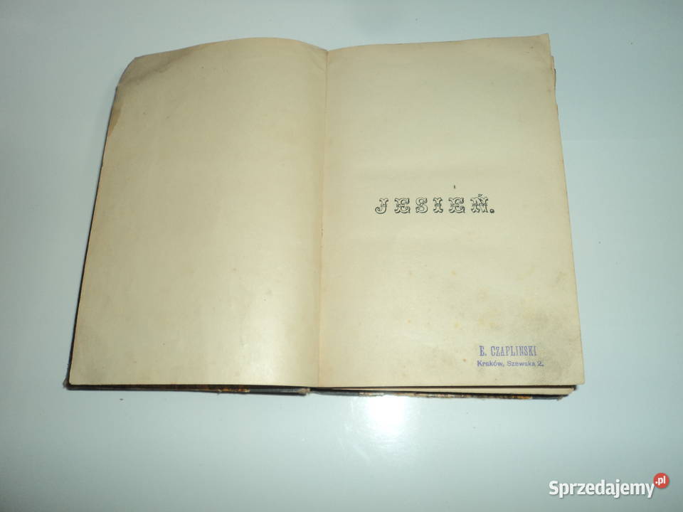 Powieść Jesień Alfreda Konara z 1898 roku Nowy Sącz
