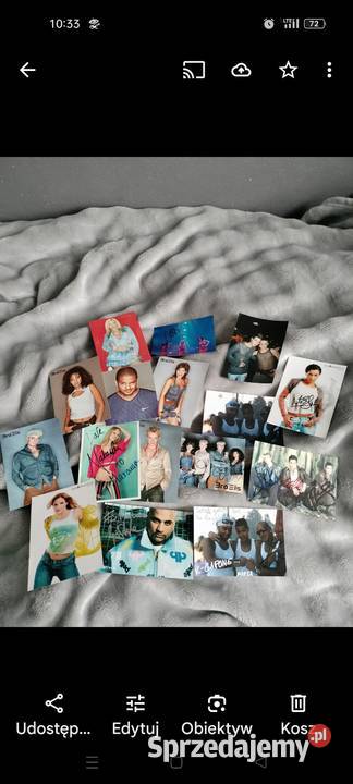 Grupy muzyczne zestaw kart autografy różne zachodniopomorskie Choszczno