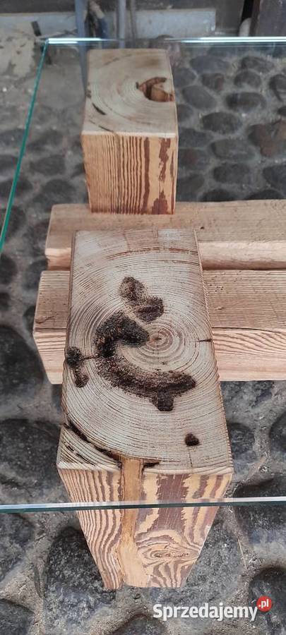 Stolik kawowy ława stare drewno