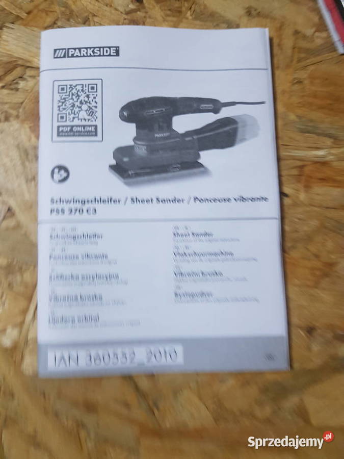 Szlifierka oscylacyjna Parkside PSS 270 C3 sprzedam