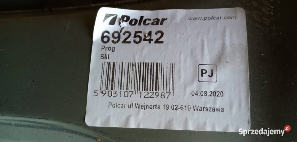 Progi Skoda Super B Sedan 0208r LP Nowe POLCAR Wałbrzych