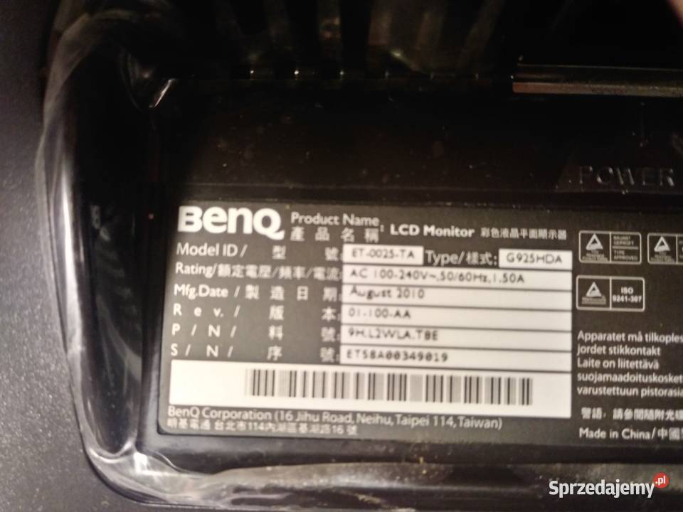 Monitor Philips 15 i Benq 185 Elektronika mazowieckie Warszawa