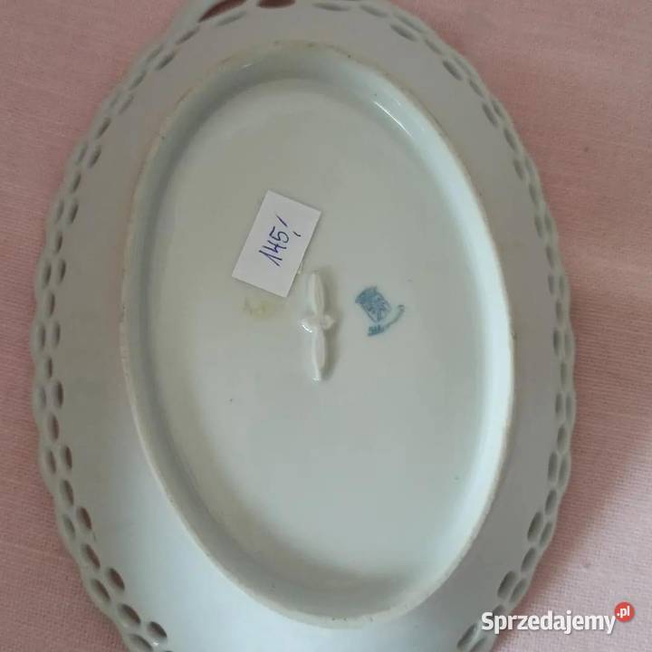 Patera ażurowa owalna Owoce Schumann Porcelana i szkło