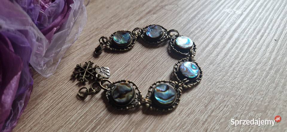 Muszla Paua Bransoletka vintage kujawsko-pomorskie Bydgoszcz