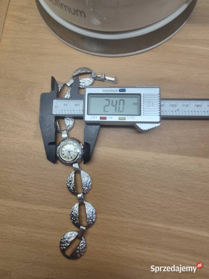 Glashtte koktajlowy damski zegarek biżuteryjny