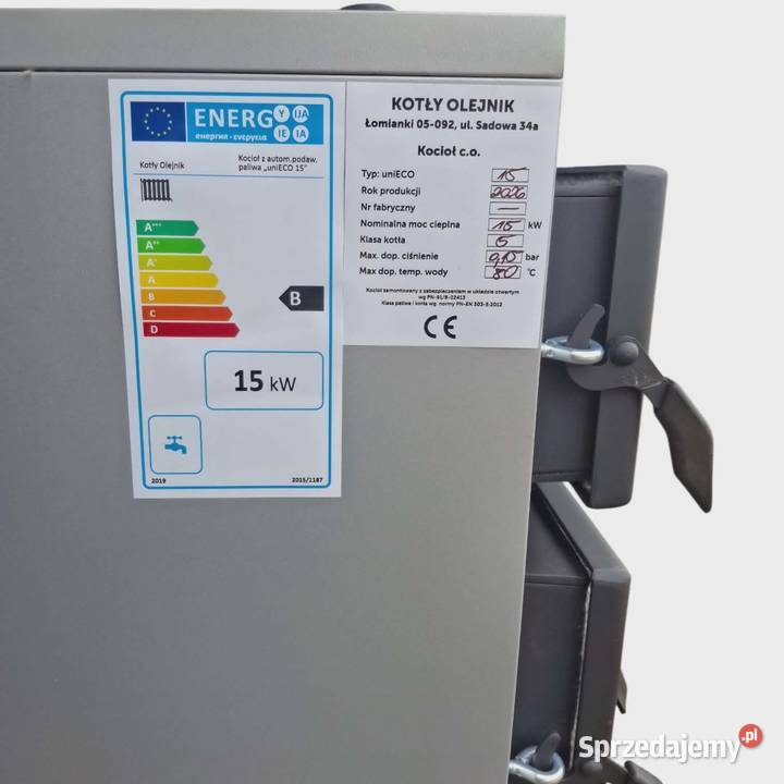 Kocioł na drewno węgiel 15kW nowy sprzedam Katowice