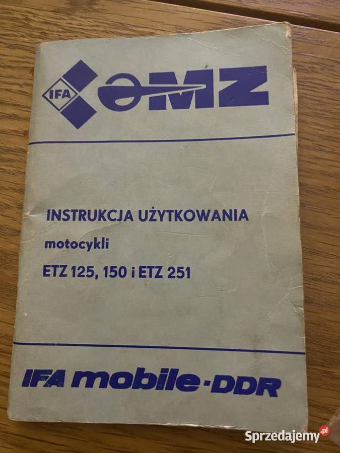 Instrukcja książka mz etz 250 251 mazowieckie