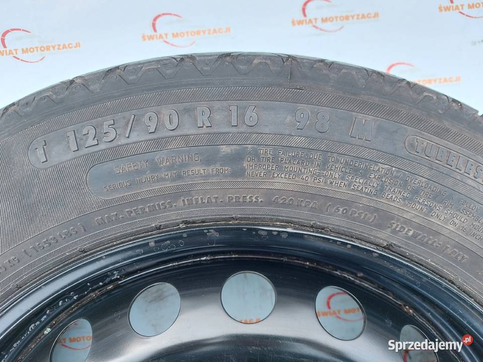 MERCEDES W204 koło dojazdowe 1259016 98M 5x112 Koła dojazdowe Kielce