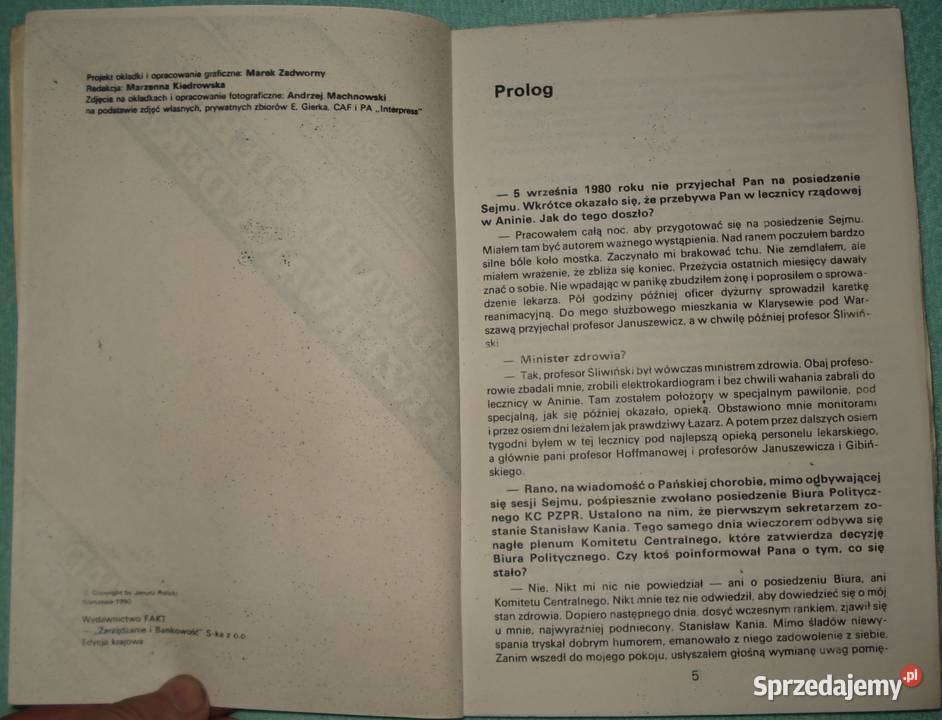 Edward Gierek mazowieckie Warszawa sprzedam