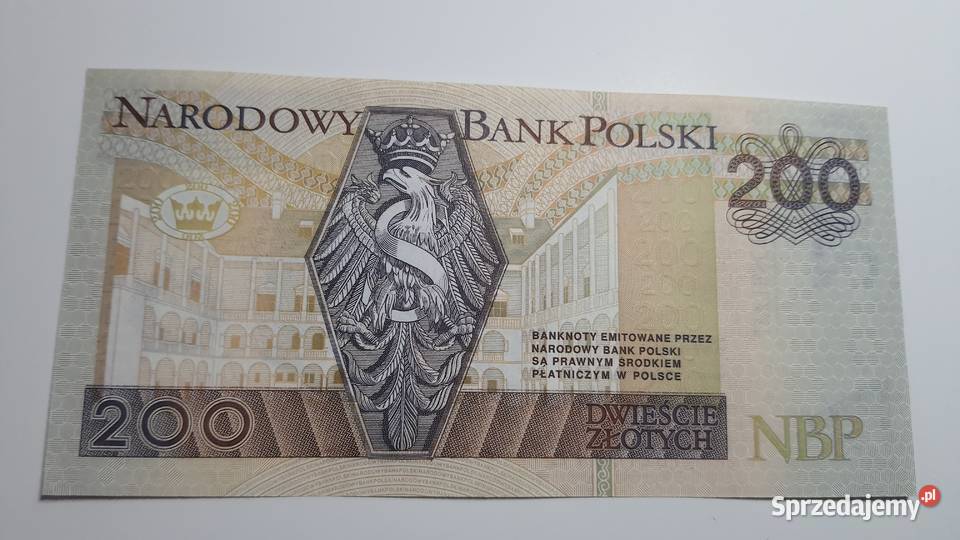 Rzadkosc 200 Złotych 1994 YB błąd druku BRAK Kolekcje Warszawa