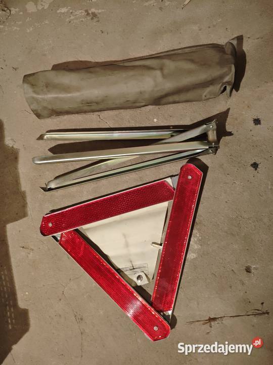 Trójkąt ostrzegawczy PRL oldtimer Warszawa