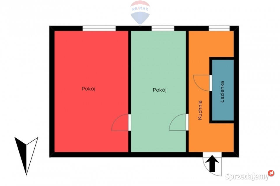 2 pokoje w centrum Łodzi remont i potencjał Łódź