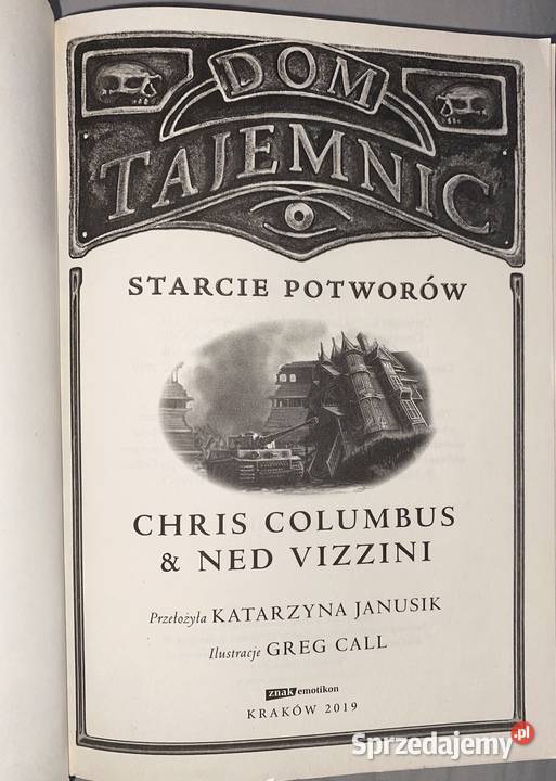 Książka Dom Tajemnic Starcie potworów Książki dla dzieci Bytom