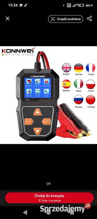 Elektroniczny tester akumulatorów kw218 Lublin