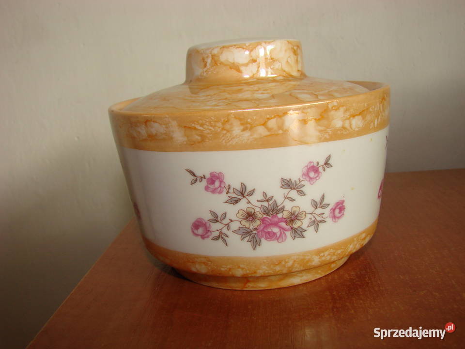 Lubiana porcelanowy pojemnik pomorskie Pruszcz Gdański