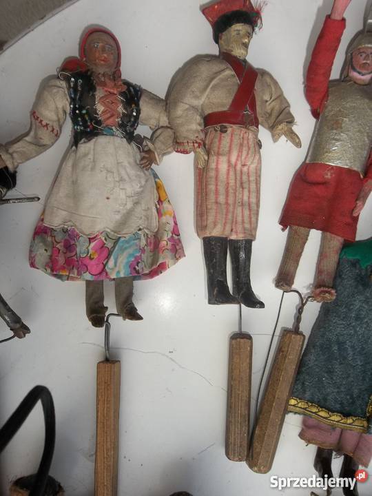 Stare przedwojenne kukiełki do szopki małopolskie Nowy Sącz