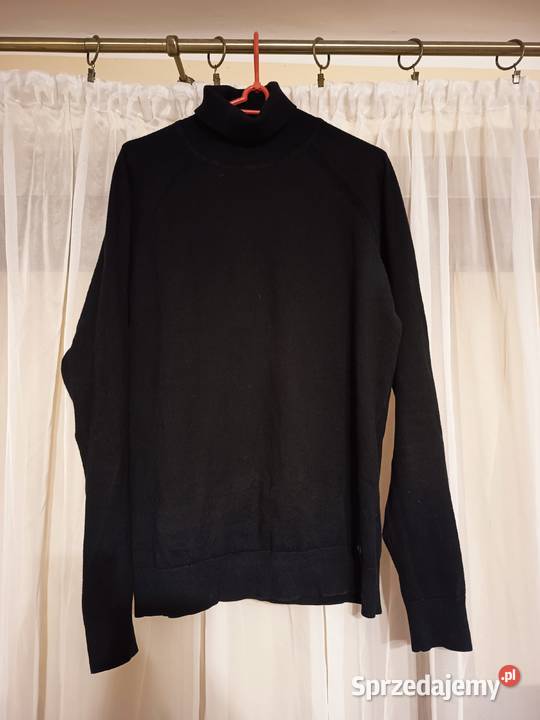 Golf Męski Elastyczna Koszulka Bawełniana czarny podlaskie