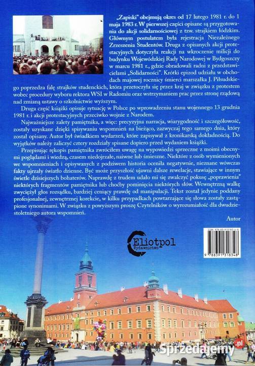 Zapiski zwykłego studenta 19811983 Warszawa sprzedam