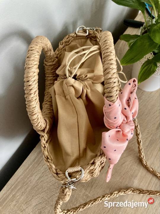 Koszyk Damski na ramię boho słomiany letni Ostrów Wielkopolski
