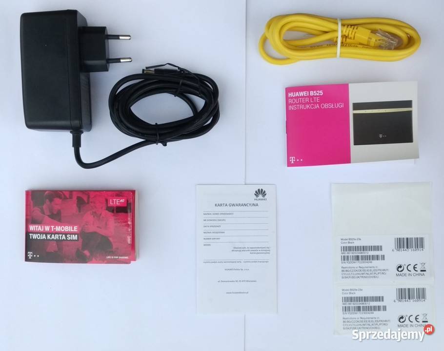Router Huawei B525 WiFi 4xLAN komplet startery router