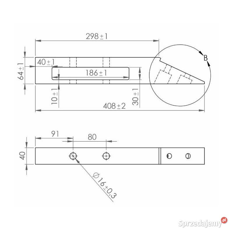 Uchwyt do dłuta MICHEL 410X65X40 CP6741 Do maszyn uprawowych małopolskie Kamionna sprzedam