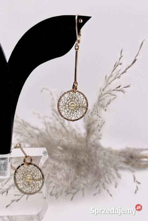 Biżuteria z koronki klockowej Rękodzieło Bobowa