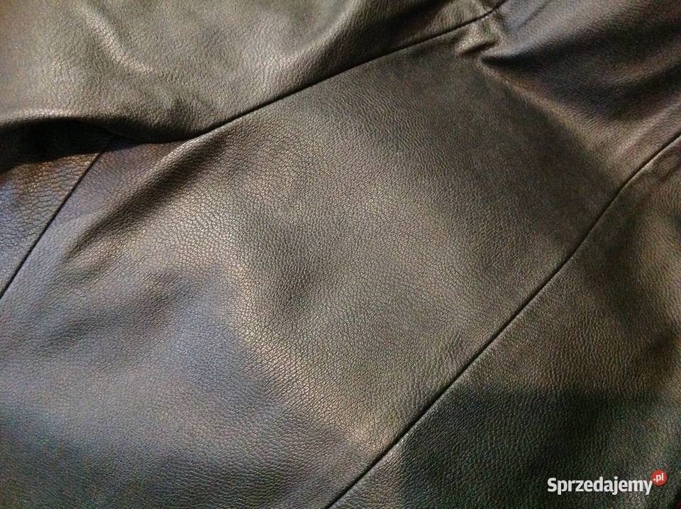 ZARA Legginsy Skórzane Damskie XS Czarne Nowe Nowa Sól