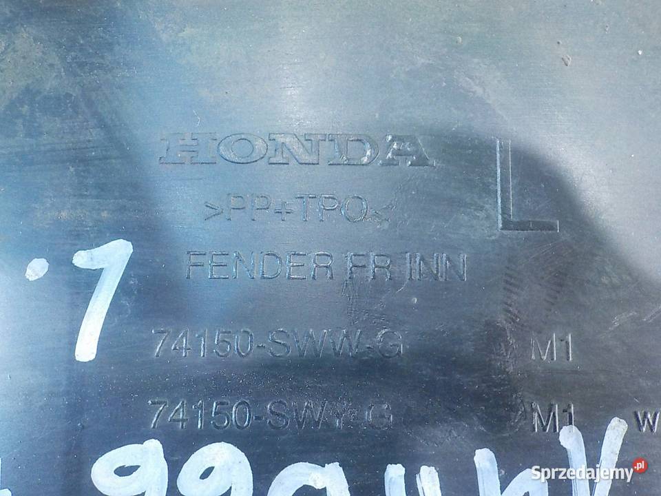 HONDA CRV III 22 ICTDI 08r 5D nadkole lewe przod Suków