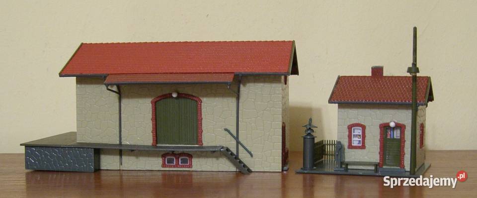 Domek na makietę 7 kolejka magazyn i budka Łódź
