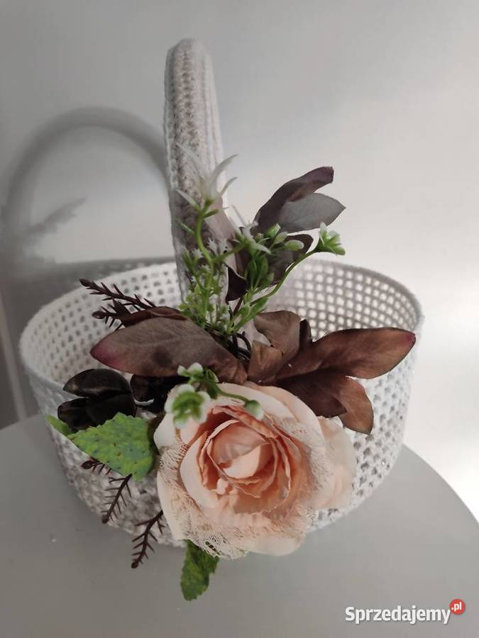 Koszyki WIELKANOCNE szydełkowe Dekoracje i ozdoby Straszęcin