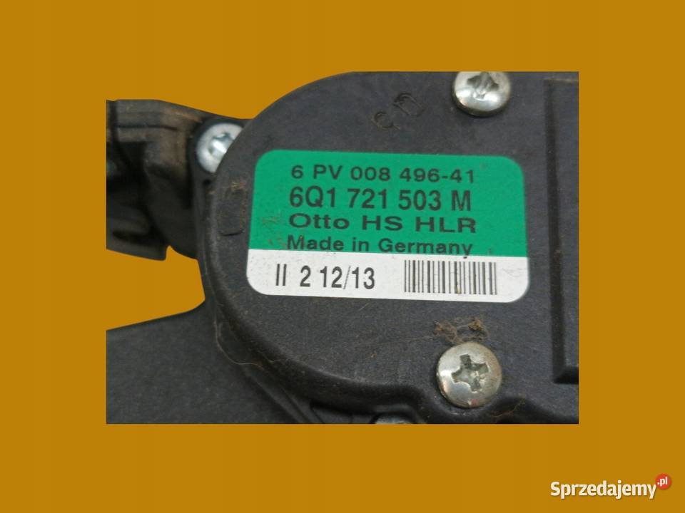 PEDAŁ POTENCJOMETR GAZU 6Q1721503M VW Volkswagen Pedały