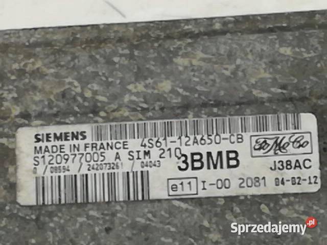 STEROWNIK SILNIKA 4S6112A650CB Ford Fiesta Mk6